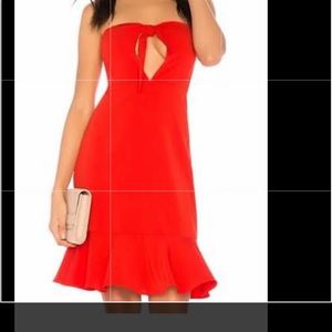 Red endless rose strapless dress-WITH TAGS!!